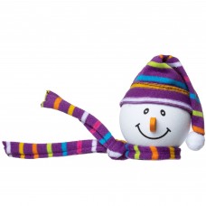 Tenna Tops (Fat Style Antenna) Snowman (Purple) / Cute Dashboard Accessory 